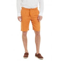 Bermuda cargo in gabardina misto lino Donna, Beige | Milano