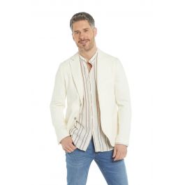 Giacca Blazer Uomo River Island, Lino E Poliestere, Slim Fit, Taglia 40 UK