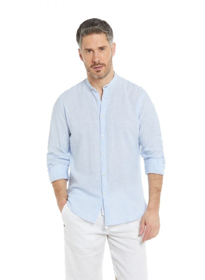 Camicia a righe uomo coreana discount