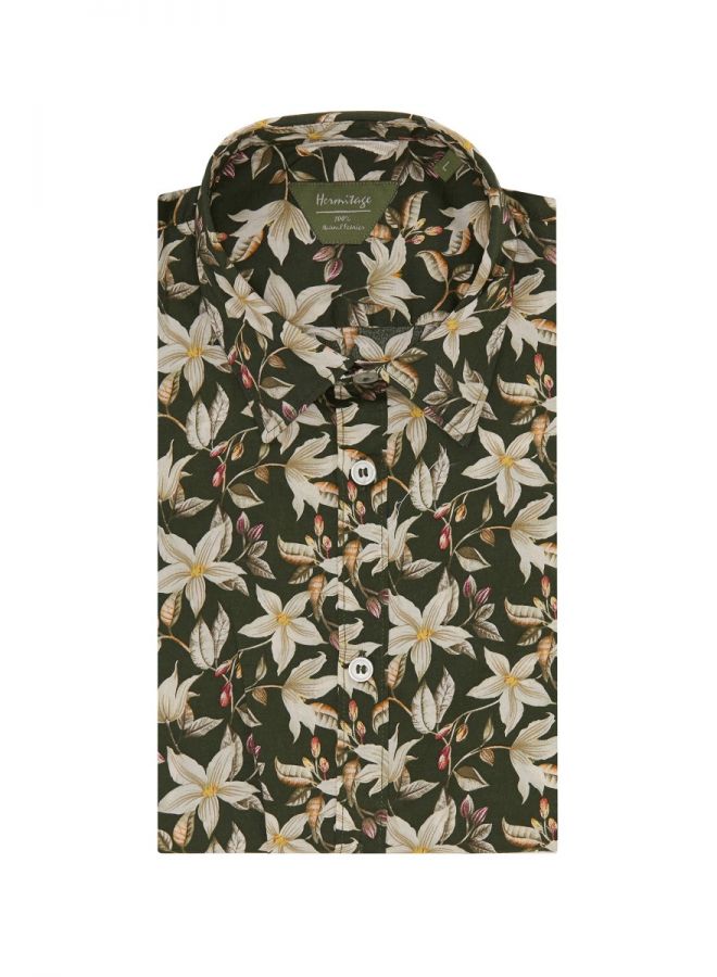 GANT FLORAL PRINT - Camicia - ebony black/nero