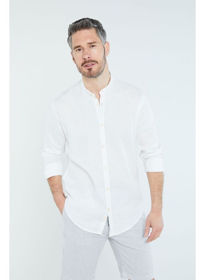 camicia-in-lino-collo-coreana