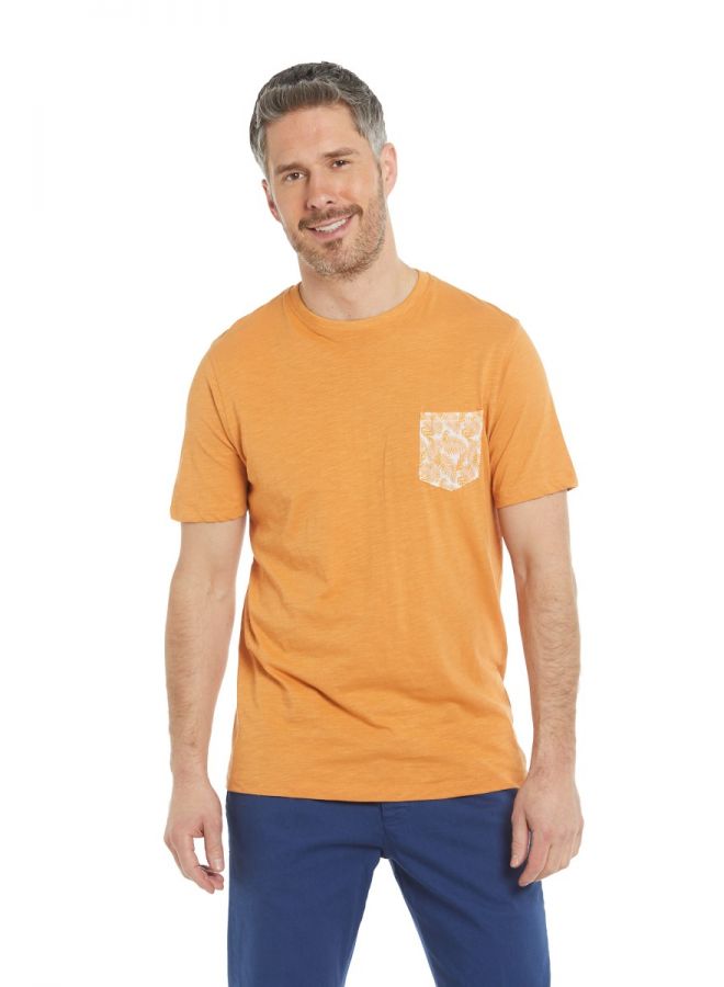 T shirt con taschino colorato sales