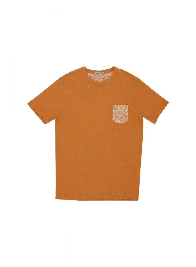 T shirt con taschino colorato shop