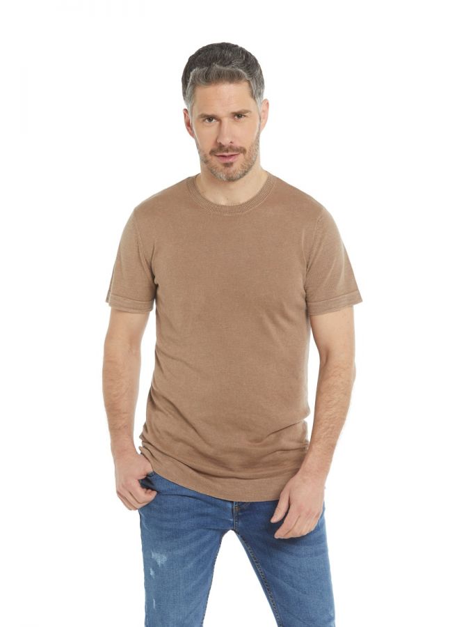 Maglia uomo girocollo mezza manica 100 cotone