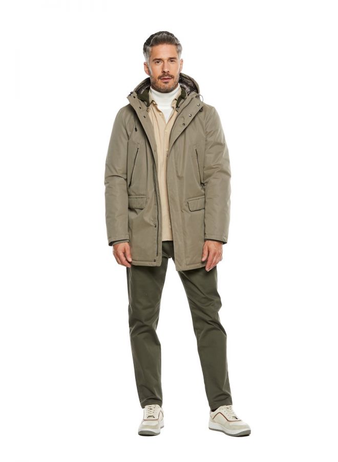 Piumino Con Pelliccia Uomo Per Uomo Parka Giubbino Anti-vento