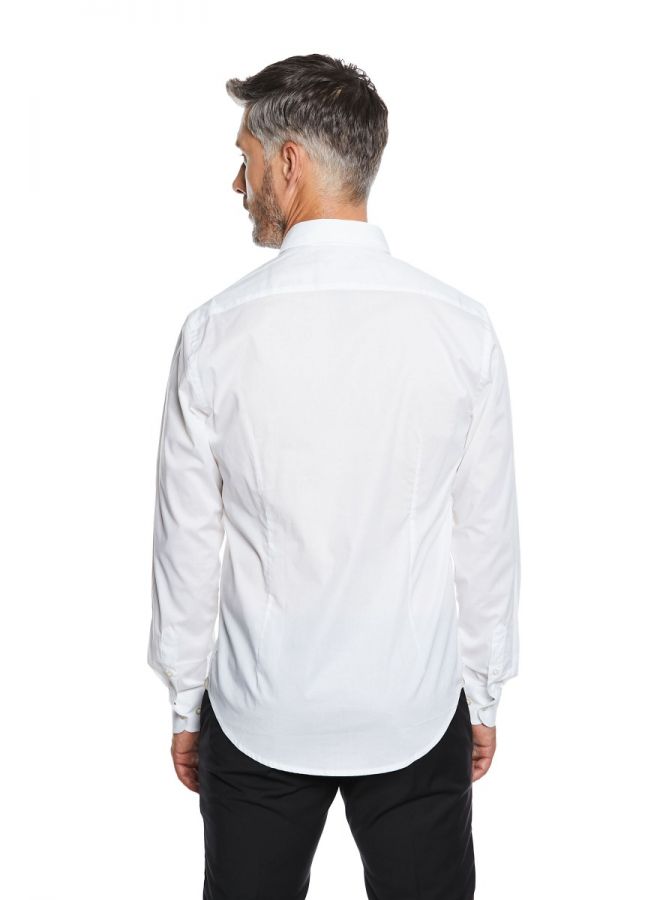 Camicia Collo Francese Righe Popeline Rosa Da Uomo - Foto 9