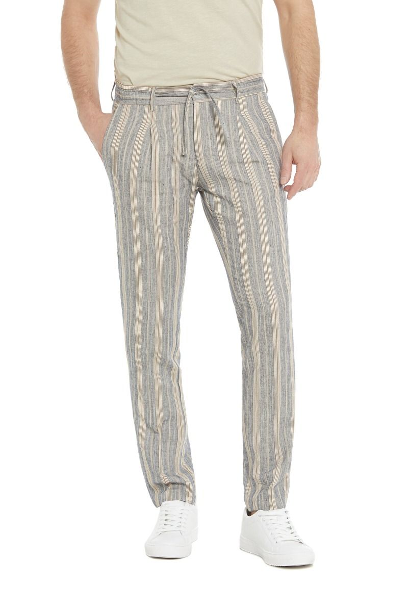 Pantalaccio uomo a righe beige