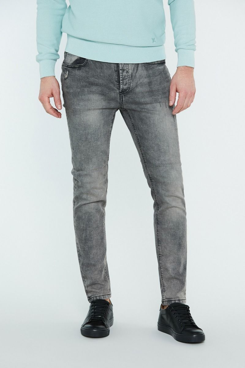 Jeans 5 tasche grigio scuro