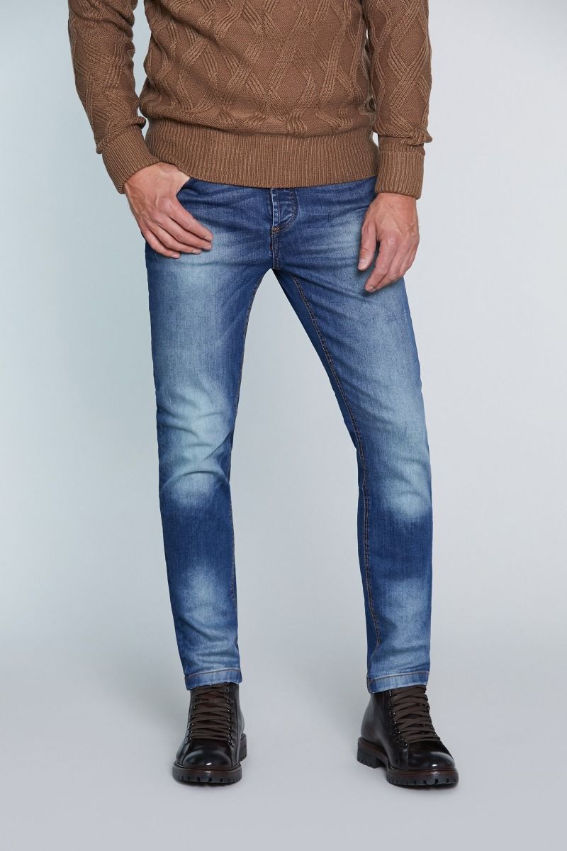 Jeans 5 tasche con strappo HRM005