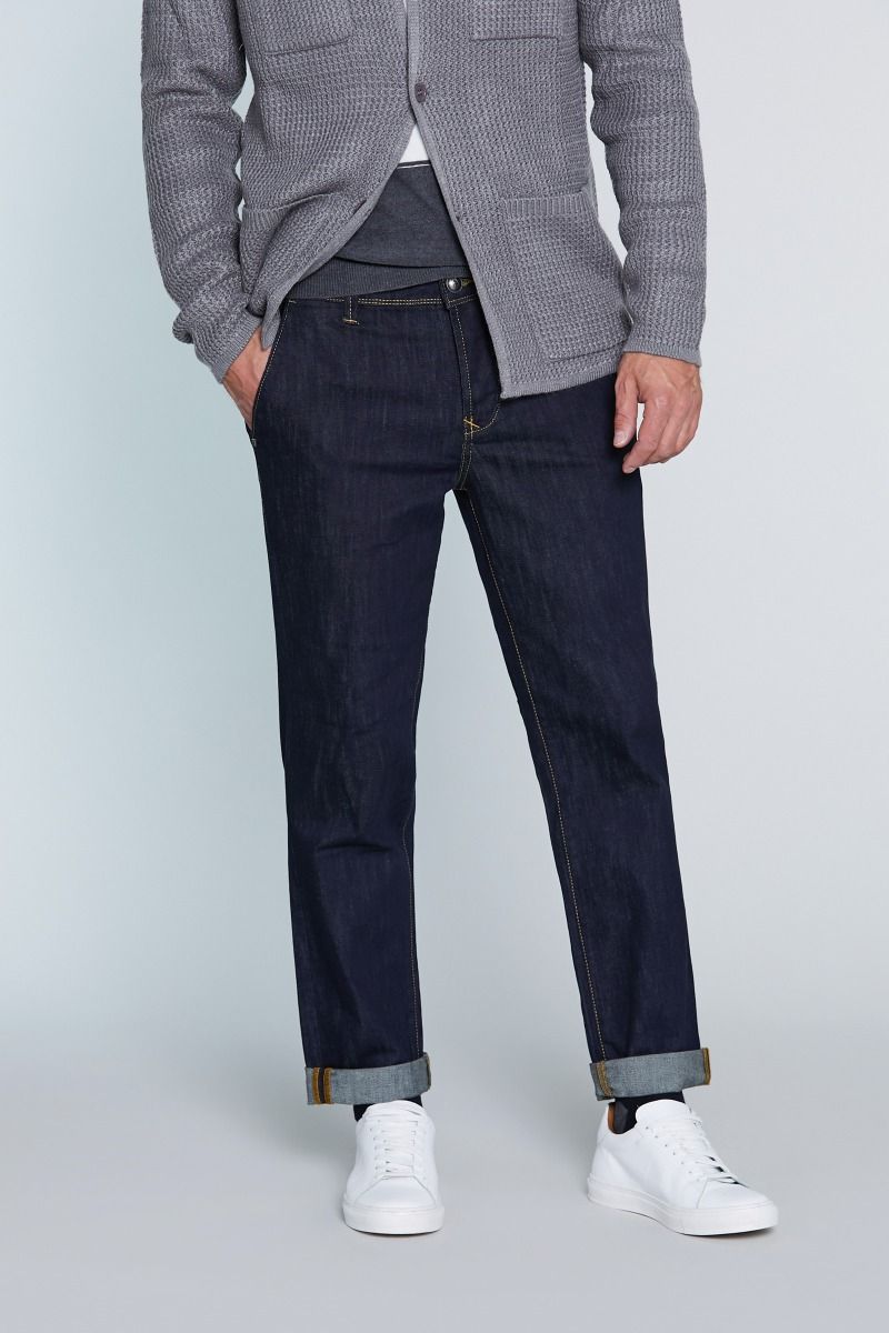 Jeans tasca america blu scuro