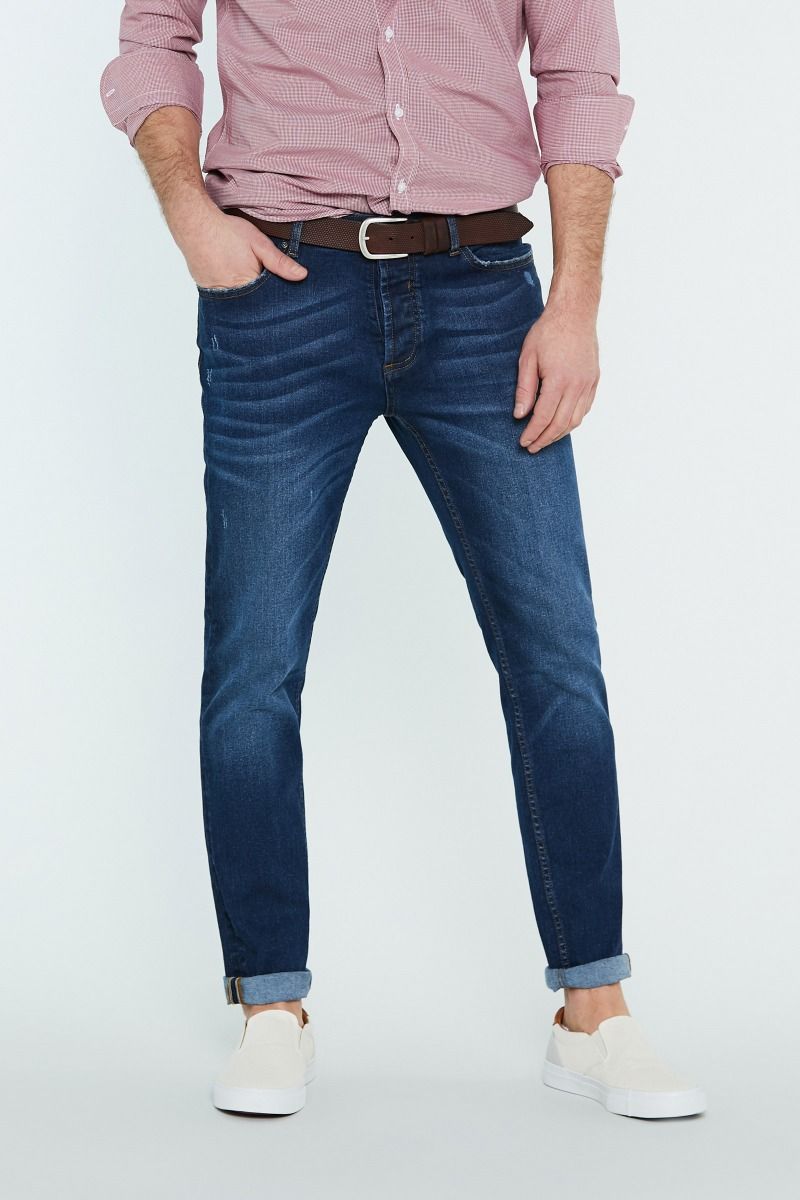 Jeans 5 tasche blu scuro