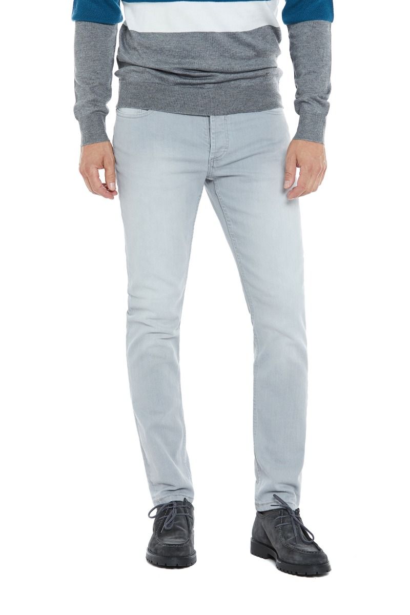 Jeans 5 tasche grigio chiaro