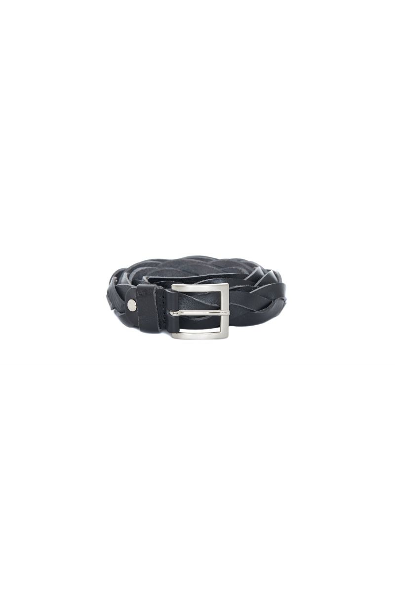 Cintura in pelle intrecciata