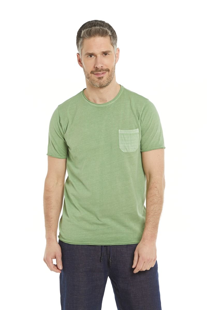 T shirt uomo con taschino 100% cotone