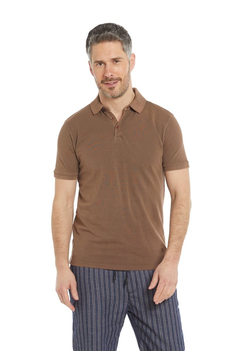 Polo basic uomo 100% cotone 