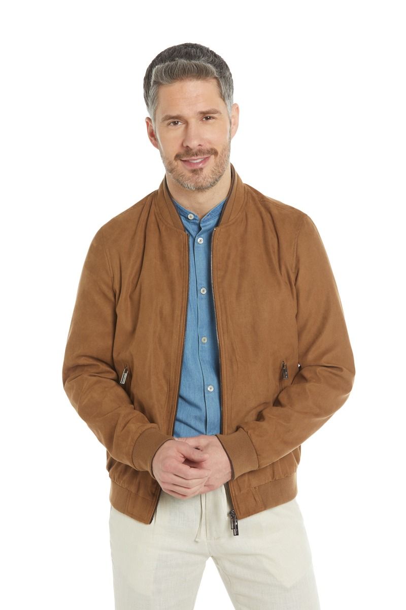 Giubbino bomber scamosciato uomo