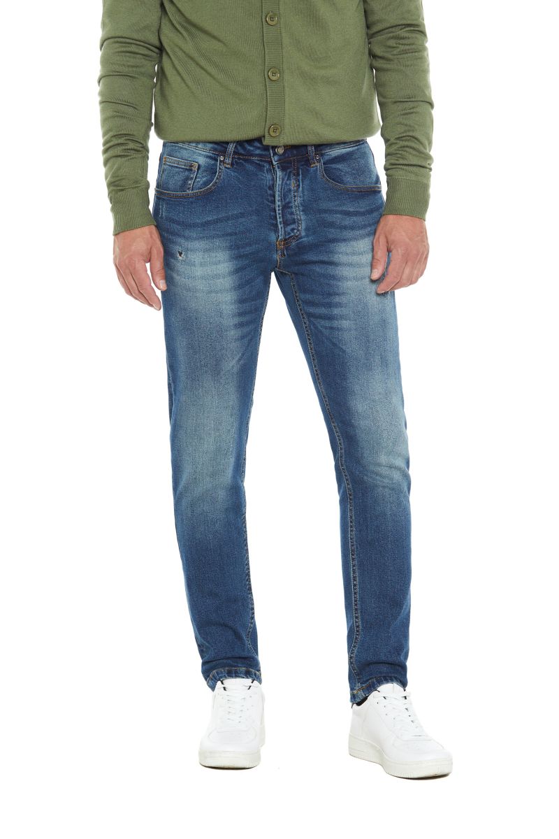 Jeans con abrasioni da uomo