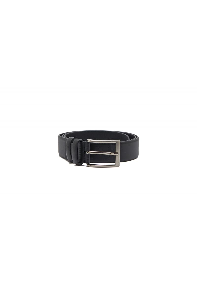 Cintura Uomo in Pelle Saffiano