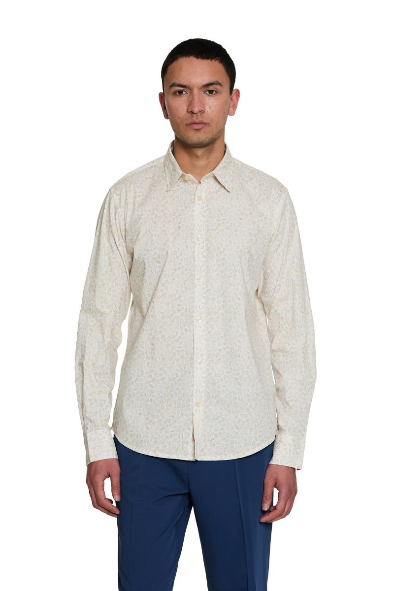 Camicia Stampata Collo Italiano