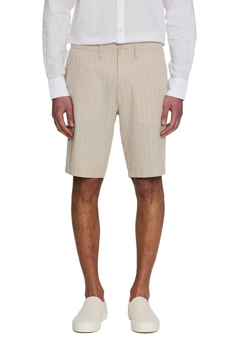 Bermuda Uomo Misto Lino a Righe