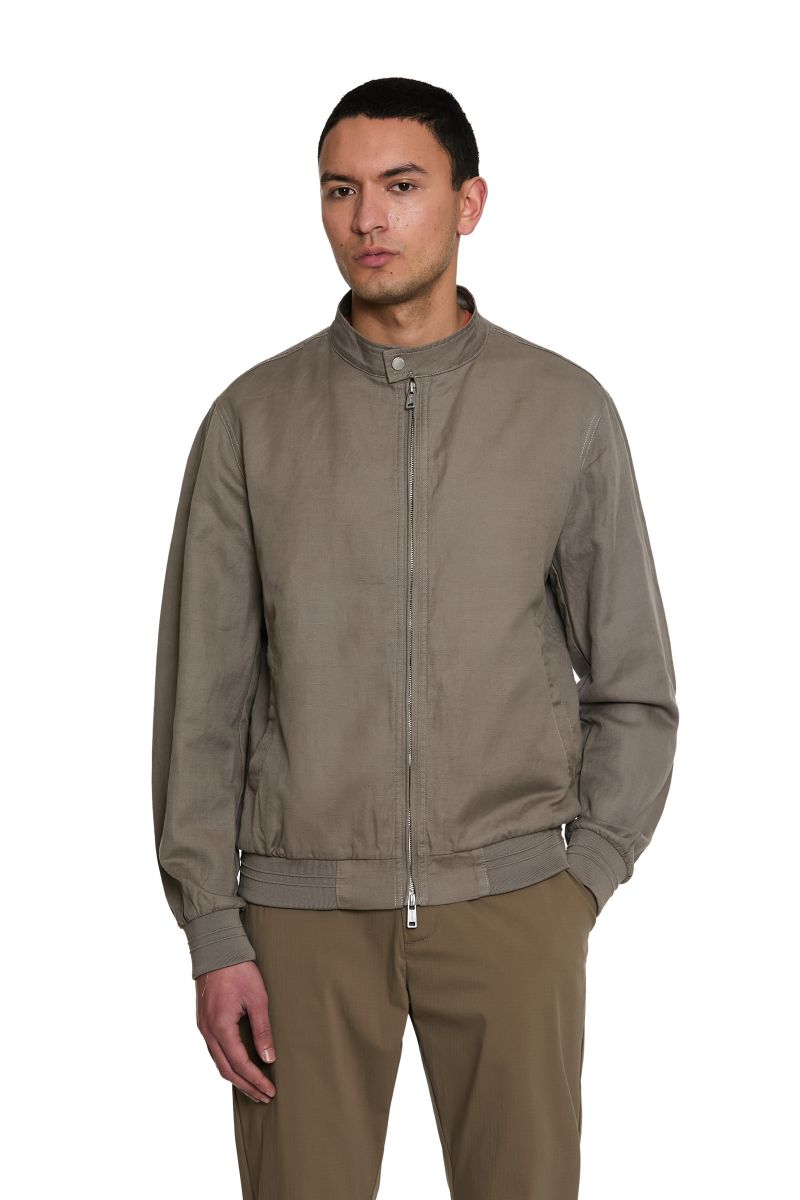 Bomber in Misto Lino e Cotone