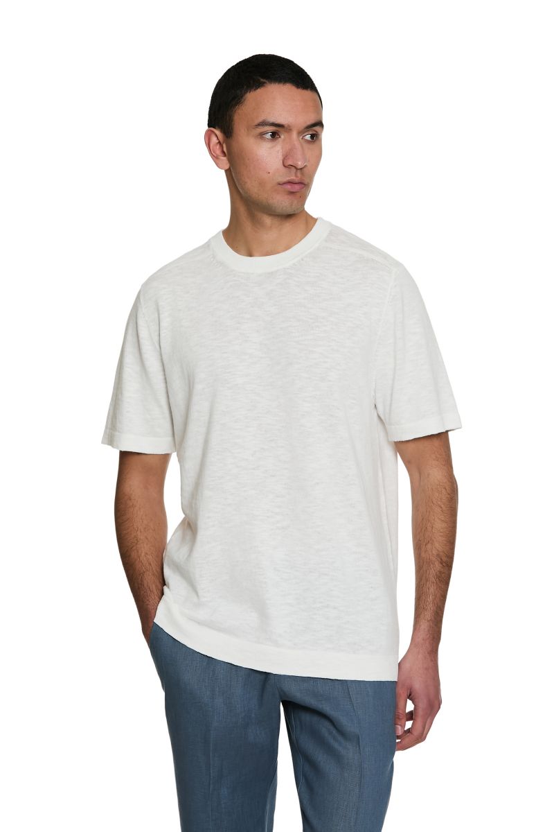 Maglia Girocollo Misto Lino