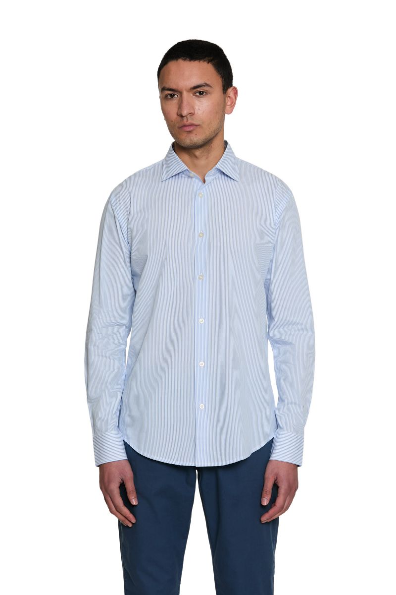 Camicia Uomo Collo Francese - Mille righe