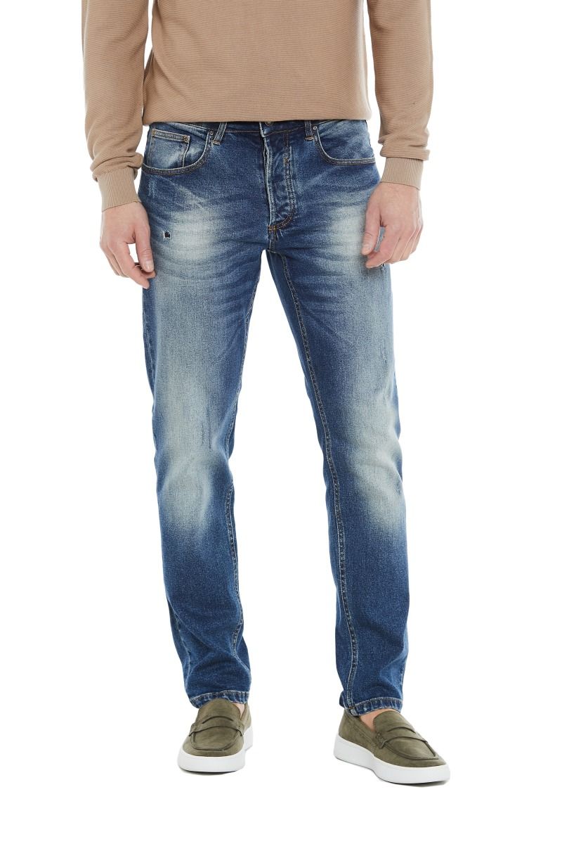 Jeans con abrasioni da uomo