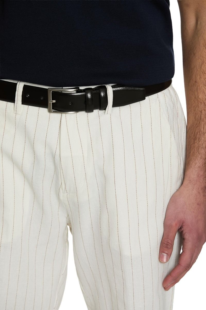 Cintura in pelle liscia