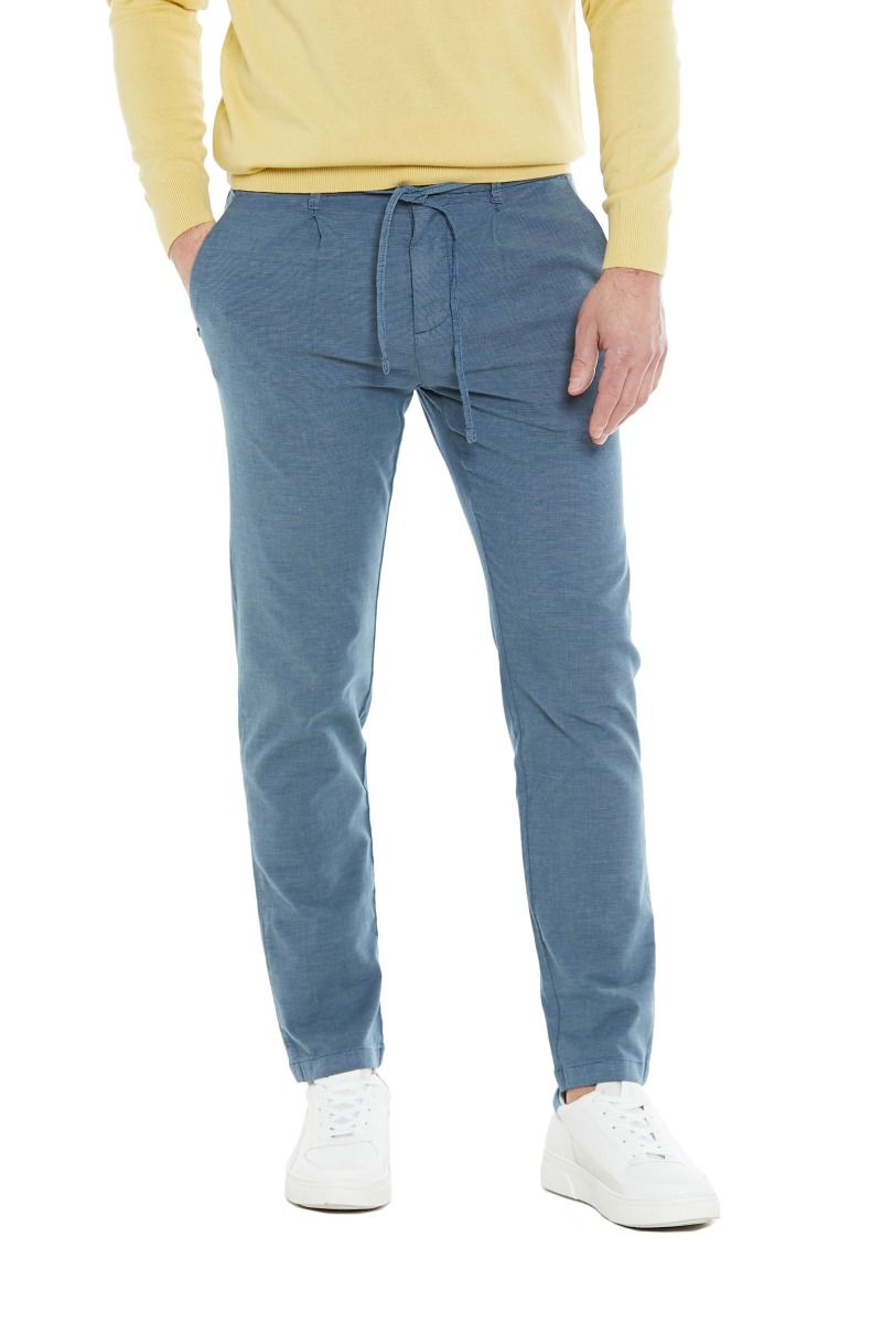 Pantalone Uomo Cotone Micro Fantasia