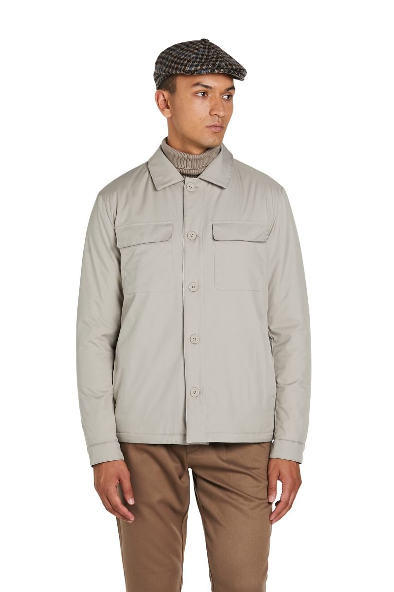 Giacca Camicia Uomo con Tasche sul Petto