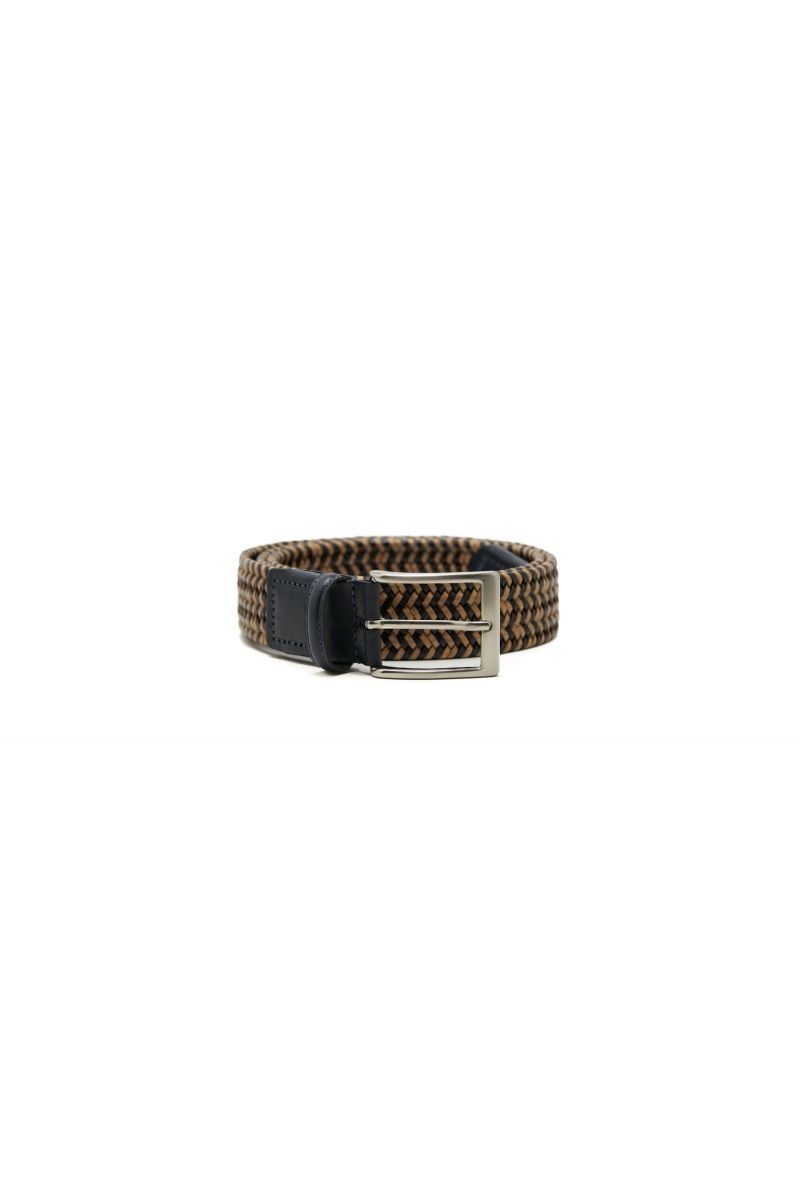 Cintura Uomo Intrecciata Bicolore