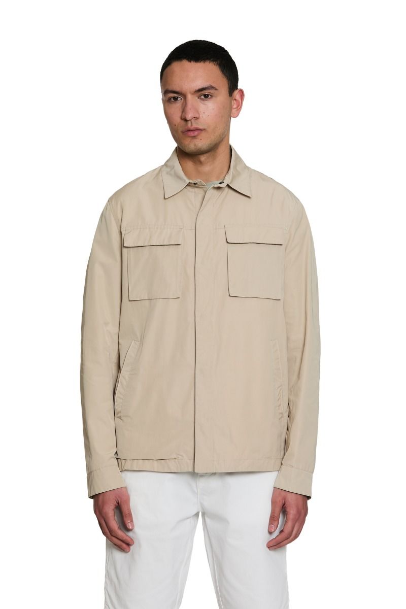 Giubbino Uomo Impermeabile con Collo Camicia