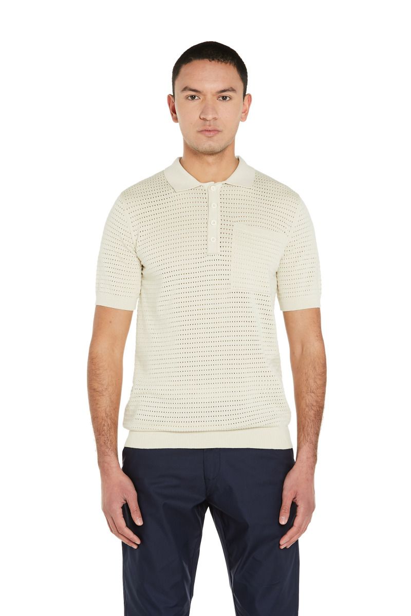 Polo Uomo con Collo Camicia a 4 Bottoni 