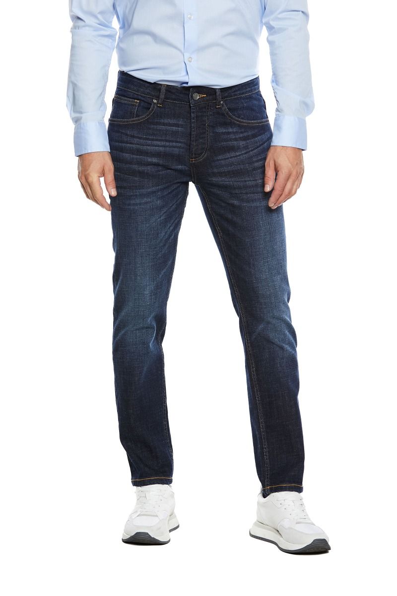 Jeans da Uomo 5 Tasche con Sfumature