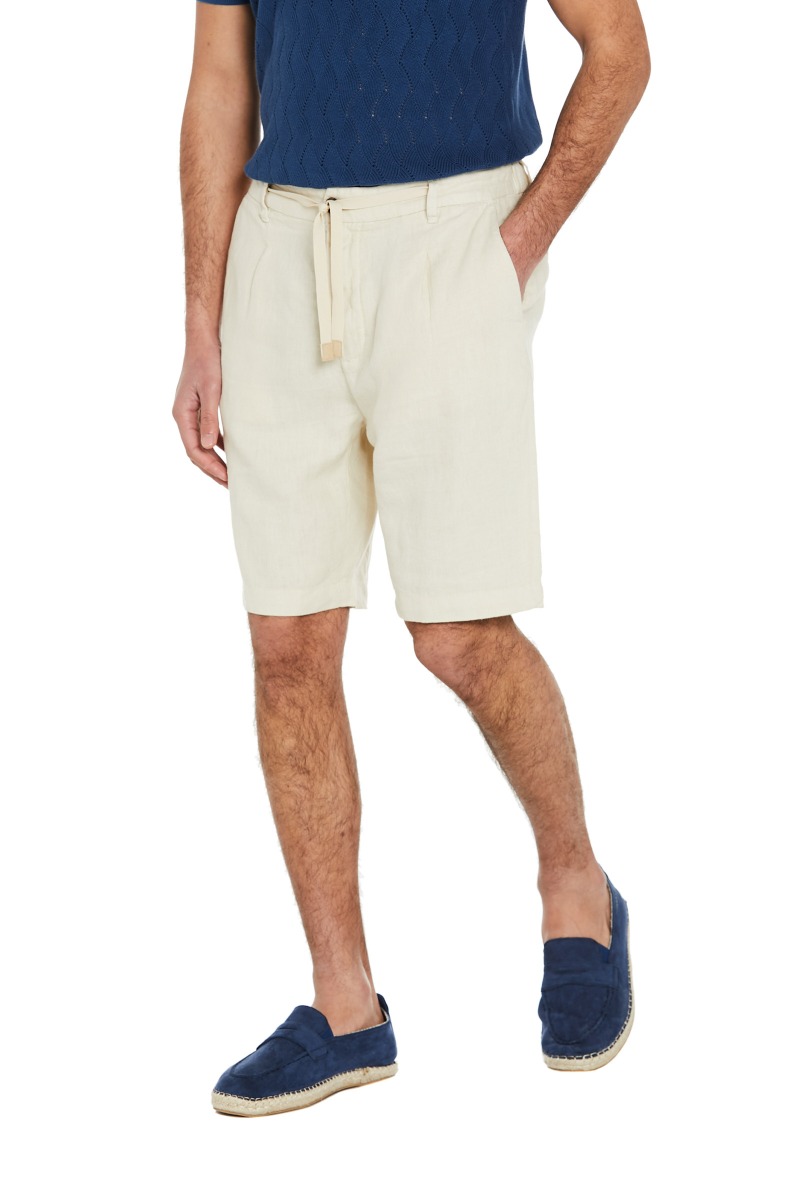 Vendita Bermuda in Lino con Pence online Hermitage Uomo