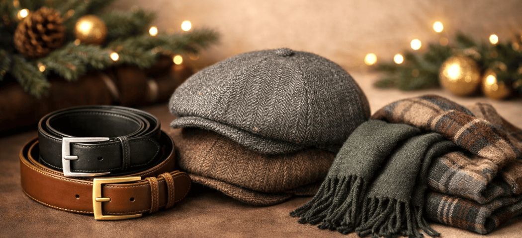 Regali di Natale da Uomo? Scopri gli Accessori Hermitage: cinture, coppole, sciarpe